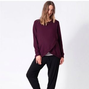 Two Seraphine maternity and nursing tops. Used but still have lots of life.